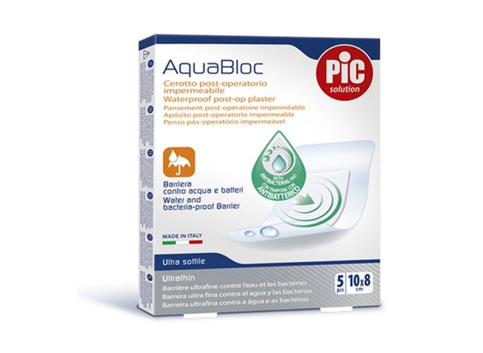 Постоперативни пластири AquaBloc 10 x 8 cm, 5 броя